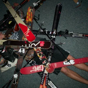 Laying in a pile of sticks