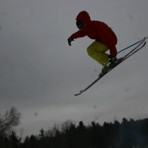 3 on a backcountry jump