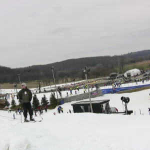 Video still: throwing snowballs at my cousin