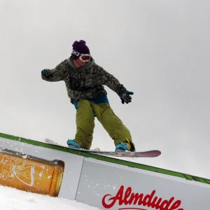 Snowboard tailpress