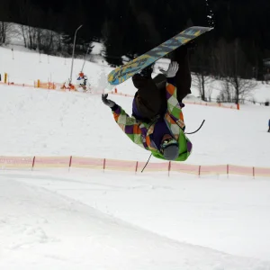 Snowboard frontflip #1