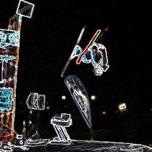 Glowing front flizzip