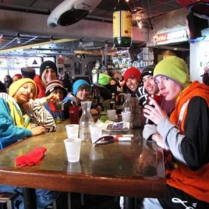 After a Day of Skiing