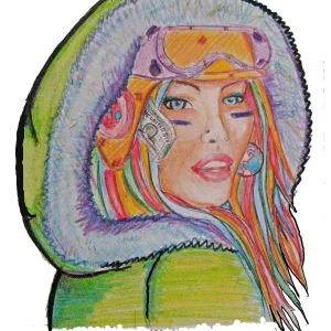 Sisters drawing - for thread