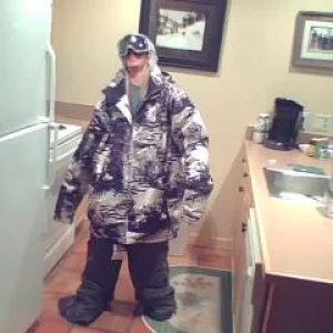 I look like a munchkin....