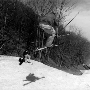 Pic I took of my friend while in the air