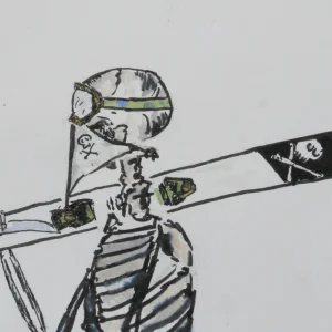 Skeleton Skier