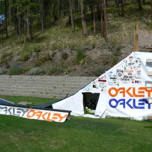 Side of jib...yeah...oakley is dope