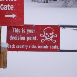 A sign at snowmass