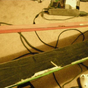 Two pairs of skis destroyed.