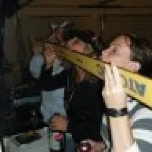 My shot ski...mandatory (some ugly girls tho)