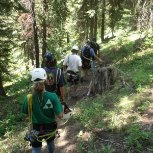 My job- zipline guide