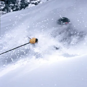 Me skiing powder