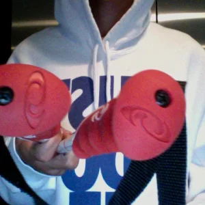 Screw on grips that is used for easy removal so that you can cut them down easier