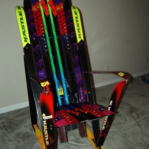 My almost finisihed ski chair.