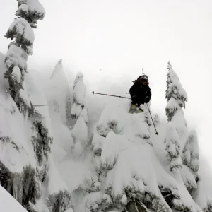 Old Man drop at Mt Baker