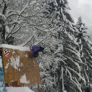 Lip in blind 2 out over a Barbed wire