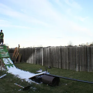 Backyard setup 12/6/09