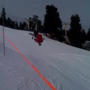 Backflip at bear