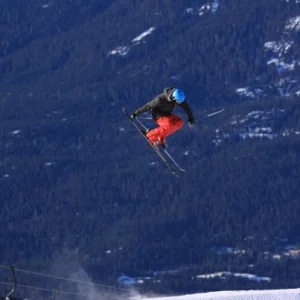 Going high off a jump