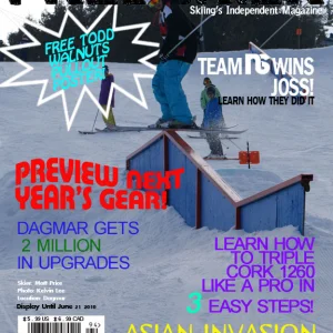 Magazine cover for school