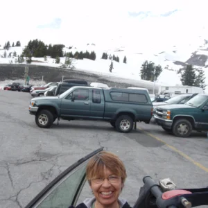 Smiley in parking lot