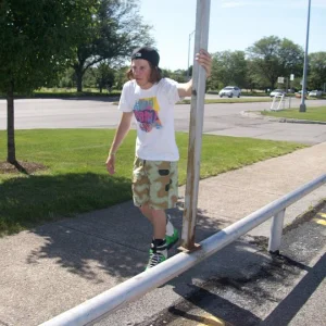 Just hittin some rails.