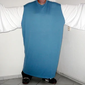 Tall blue tee