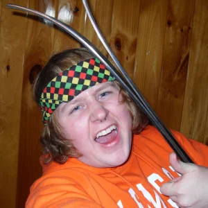 Me and rocker goin' buck wild