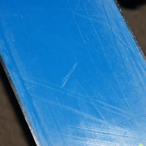 Scratches from rails