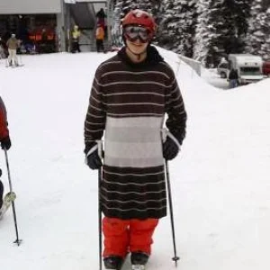 Hand sewn Sweater (got stretched out from the snow)