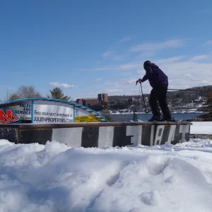 April Skiing in Houghton