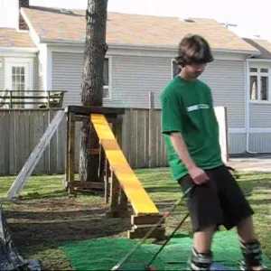 Summer Backyard Skiing