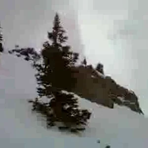 Snowbird cliff drop