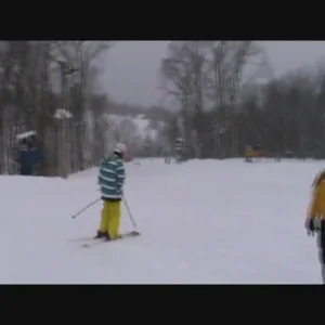 First days skiing with camera