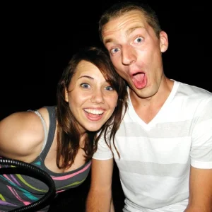 Smoking hookah with my best friend