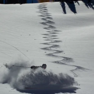 Springy slush bc turns