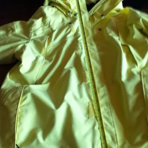 Coat with tape measurer on