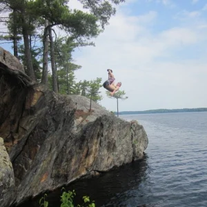 Cliff jumping