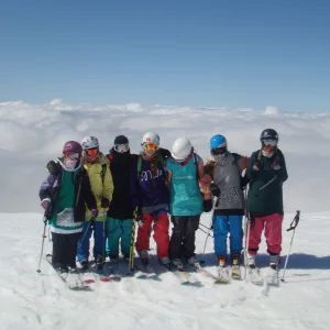 top of hood with the crew :)