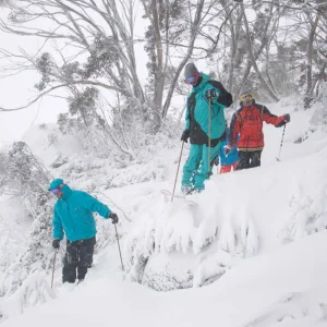 Riding with the god father of aussie skiing