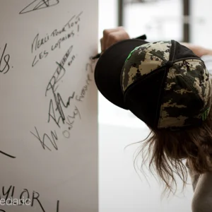 Kye Petersen at Oakley office