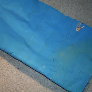 DNA blue pants left heel