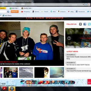front page of powdermag.com!!!!