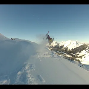 Powder Back Flip
