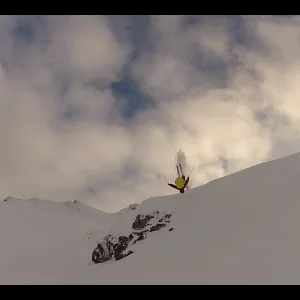 Powder front flip 2