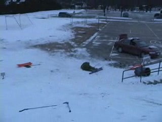 A very painful and unsuccessful handrail sesh