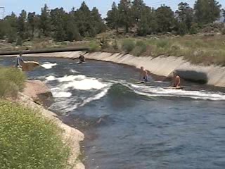 Surfing in the middle of oregon.