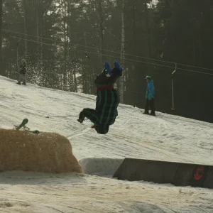 Front flip goes wrong
