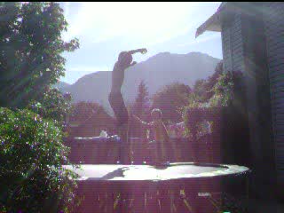 prtty big underflip on tramp